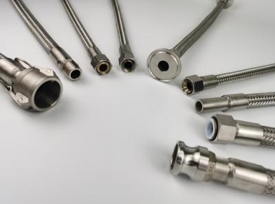Finish polished braiding flexible metal hose
