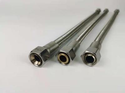 Feahosepro Braided Flexible Metal Hose with threaded